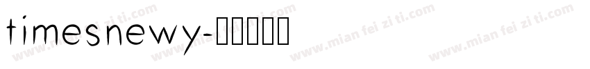 timesnewy字体转换