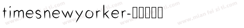 timesnewyorker字体转换