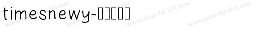 timesnewy字体转换