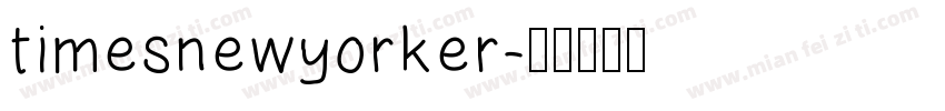 timesnewyorker字体转换