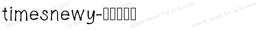 timesnewy字体转换
