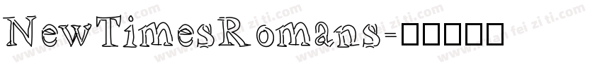 NewTimesRomans字体转换