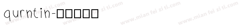 qurntin字体转换