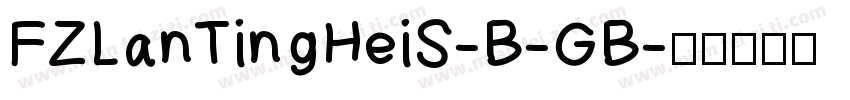 FZLanTingHeiS-B-GB字体转换