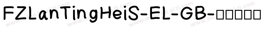 FZLanTingHeiS-EL-GB字体转换