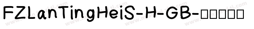 FZLanTingHeiS-H-GB字体转换