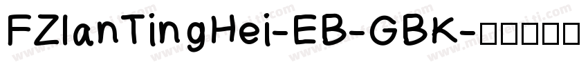 FZlanTingHei-EB-GBK字体转换