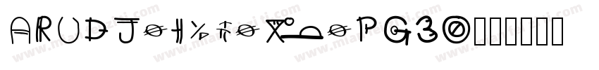 ARUDJingxiheiPG30字体转换