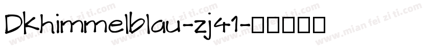 Dkhimmelblau-zj41字体转换