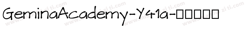 GeminaAcademy-Y41a字体转换