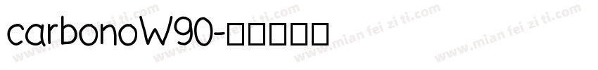 carbonoW90字体转换