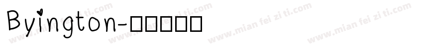 Byington字体转换