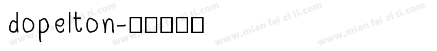 dopelton字体转换