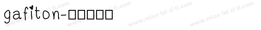 gafiton字体转换