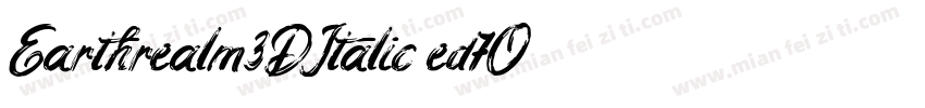 Earthrealm3DItalic-ed7O字体转换