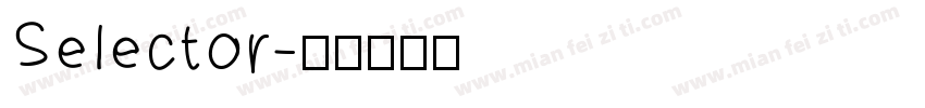 Selector字体转换