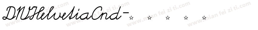 DWHelvetiaCnd字体转换