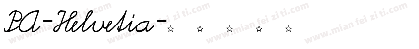 PA-Helvetia字体转换