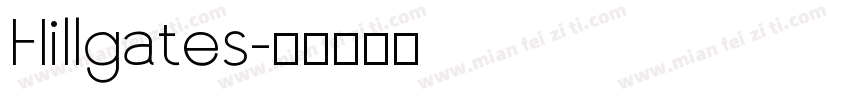 Hillgates字体转换