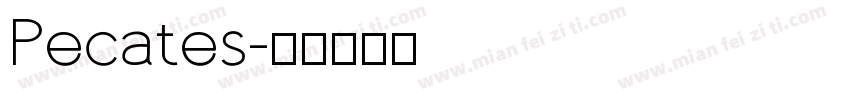 Pecates字体转换