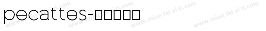 pecattes字体转换