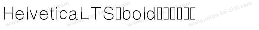 HelveticaLTS-bold字体转换