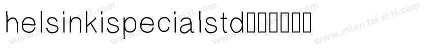 helsinkispecialstd字体转换