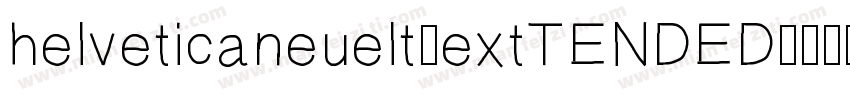 helveticaneuelt-extTENDED字体转换