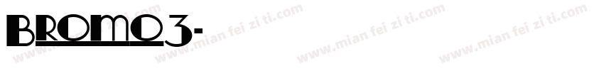 Bromo3字体转换