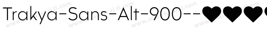 Trakya-Sans-Alt-900-字体转换