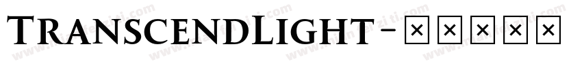 TranscendLight字体转换