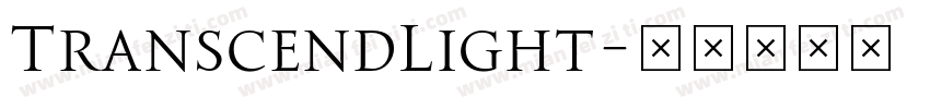 TranscendLight字体转换