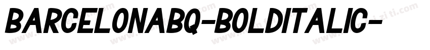 BarcelonaBQ-BoldItalic字体转换
