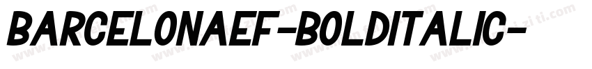 BarcelonaEF-BoldItalic字体转换