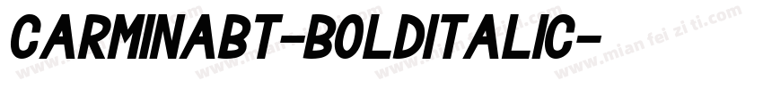 CarminaBT-BoldItalic字体转换