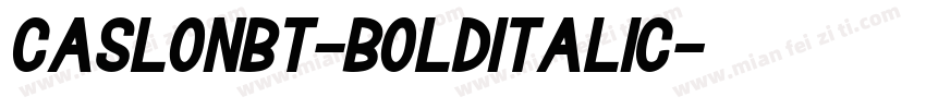 CaslonBT-BoldItalic字体转换