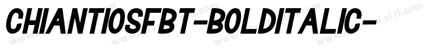 ChiantiOSFBT-BoldItalic字体转换
