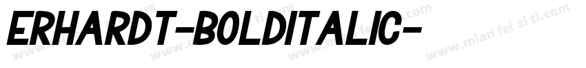 Erhardt-BoldItalic字体转换