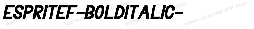 EspritEF-BoldItalic字体转换