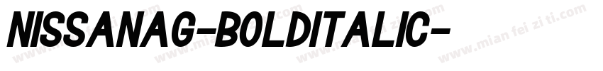 NissanAG-BoldItalic字体转换