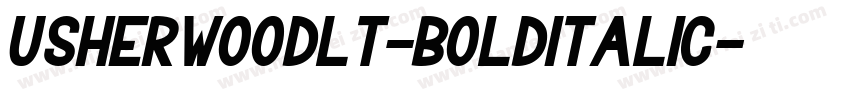 UsherwoodLT-BoldItalic字体转换