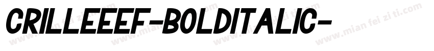 CrilleeEF-BoldItalic字体转换
