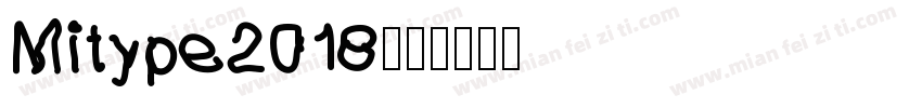 Mitype2018字体转换