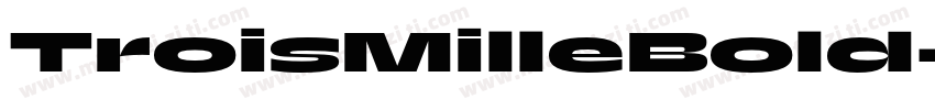 TroisMilleBold-19字体转换