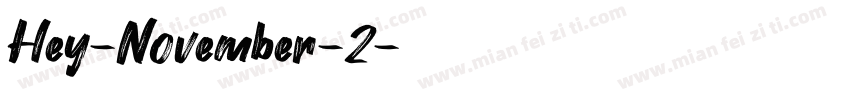 Hey-November-2字体转换