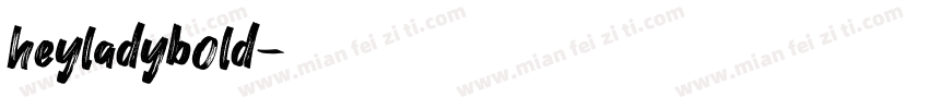 heyladybold字体转换
