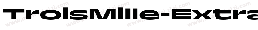 TroisMille-ExtraLigh字体转换
