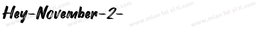Hey-November-2字体转换