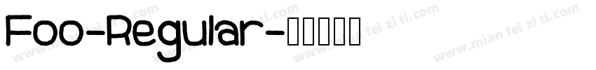 Foo-Regular字体转换
