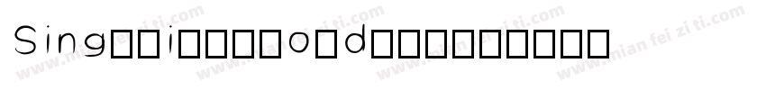 SingKaiEG-Bold-GB字体转换